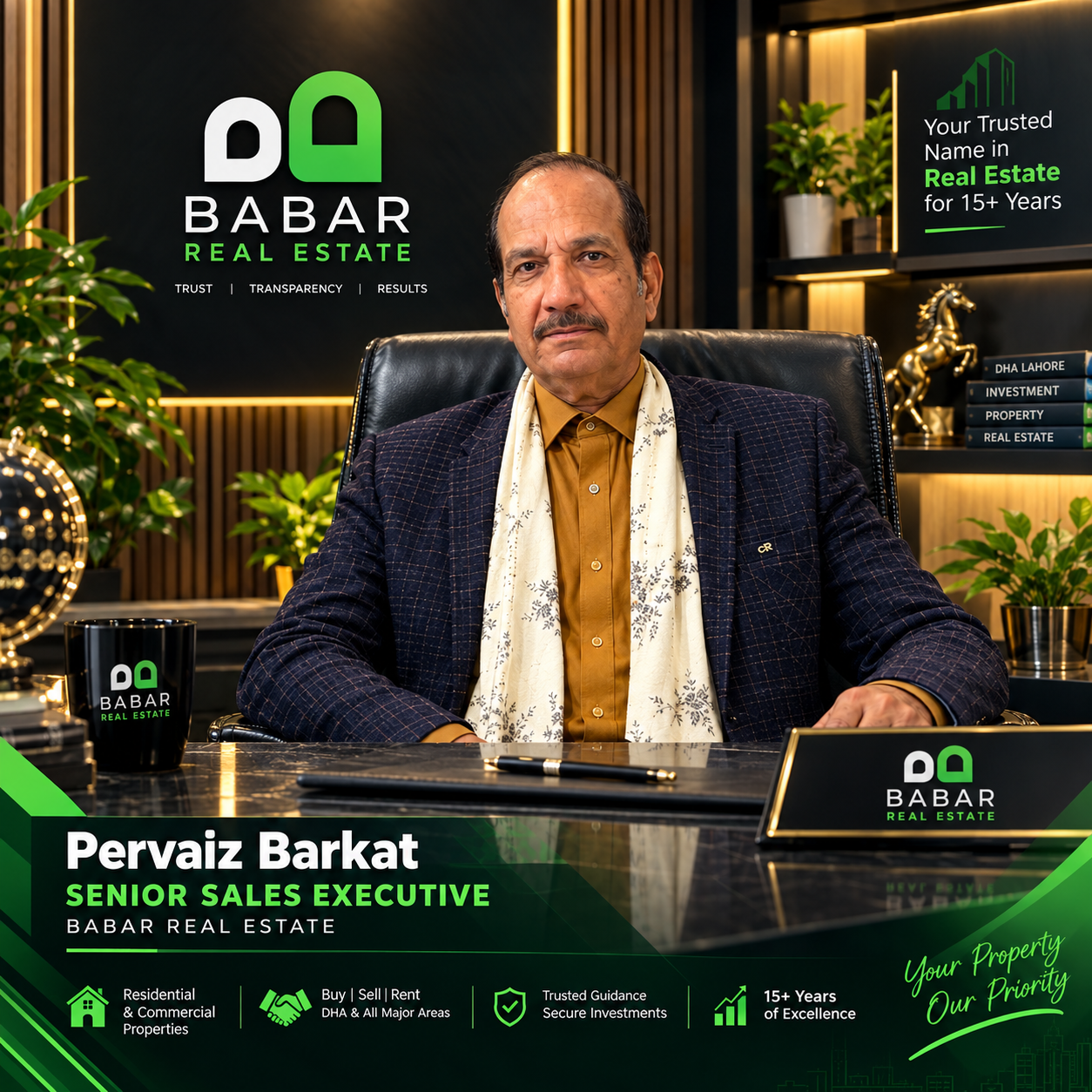 Pervaiz Barkat — Senior Real Estate Consultant, Babar Real Estate