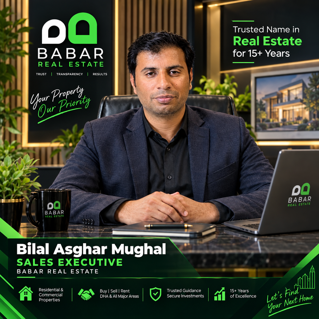 Bilal Asghar Mughal — DHA Commercial Property Expert, Babar Real Estate